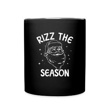 Rizz The Season Lustiger Rizz Santa Rizzler Santa - Tasse einfarbig - Schwarz - Vorne