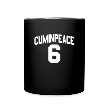 Cuminpeace 6 jersey for adults, inappropriate p - Full Colour Mug - black - Front