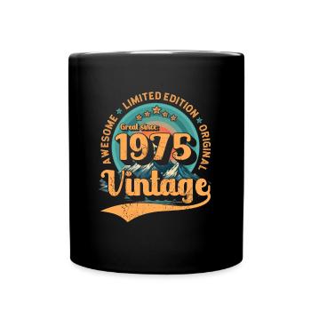 Légendaire Vintage 1975 50e anniversaire Design - Mug uni - noir - Devant