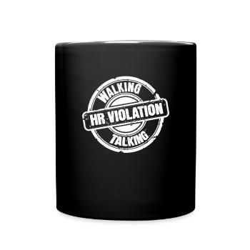 Human Resources Funny Walking Talking HR Injury - Full Colour Mug - black - Front