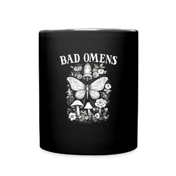 Bad Omens Cottagecore Moth Bad Omens - Tasse einfarbig - Schwarz - Vorne