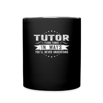 tuteur collègues cadeau profession dire drôle - Mug uni - noir - Devant