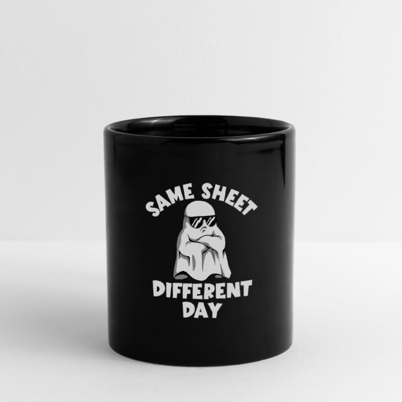Halloween Ghost, Same Leaf, Different Day Ghosts Full Colour Mug