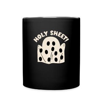 Heiliges Laken. Lustiges Halloween-Geist-Heiliges - Tasse einfarbig - Schwarz - Vorne