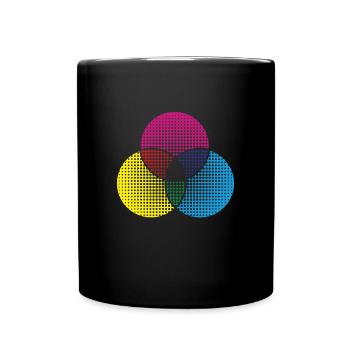 Color Palette Color Wheel Artist Colors - Full Colour Mug - black - Front