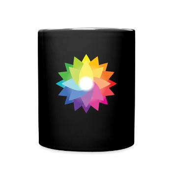 Farben Kunst Farbenrad Künstler Kreativ - Tasse einfarbig - Schwarz - Vorne