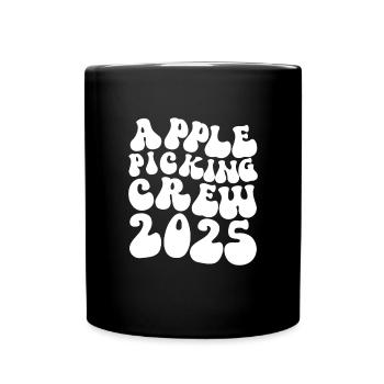 Apple Picking Crew 2025 Orchard Apple Picking Crew - Full Colour Mug - black - Front
