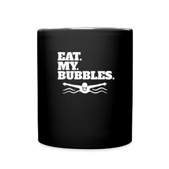 Eat My Bubbles Swim Team Eat My Bubble - Full Colour Mug - black - Front