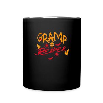 Gramp Faucheur Grand-père Halloween Papi - Mug uni - noir - Devant