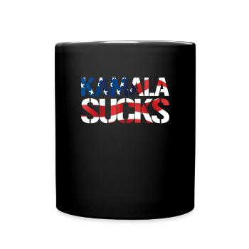 Kamala annoys the anti-Kamala hatred against Kamala Har - Full Colour Mug - black - Front