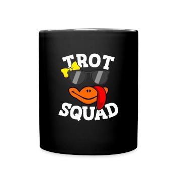 Trot Squad Lustige Thanksgiving-Trottruppe für Fra - Tasse einfarbig - Schwarz - Vorne