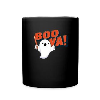Boo Ya Halloween Baseball Drôle Baseball Fantôme - Mug uni - noir - Devant