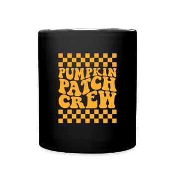 Kürbis-Patch-Crew-Familie Halloween-Kürbis-Patch - Tasse einfarbig - Schwarz - Vorne