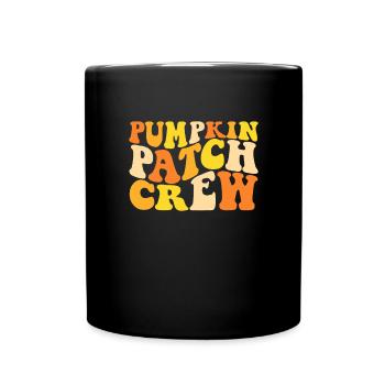 Pumpkin Patch Crew Family Halloween Pumpkin Patch - Full Colour Mug - black - Front