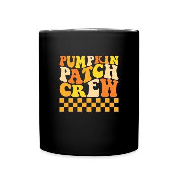 Kürbis-Patch-Crew-Familie Halloween-Kürbis-Patch - Tasse einfarbig - Schwarz - Vorne