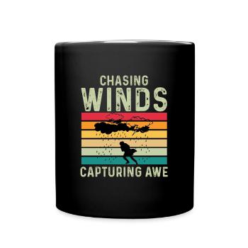 Sturmjagd: Windflüsterer - Tasse einfarbig - Schwarz - Vorne