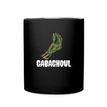 Gabaghoul Italienischer Halloween-Zombie-Gabagool - Tasse einfarbig - Schwarz - Vorne