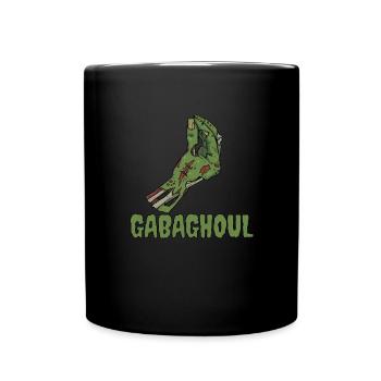 Gabaghoul Italienischer Halloween-Zombie-Gabagool - Tasse einfarbig - Schwarz - Vorne