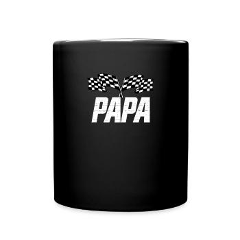 Matching Family Racing Birthday Pit Crew Pap - Full Colour Mug - black - Front