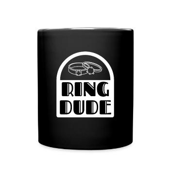 Ring Dude Ringträger Hochzeit Heirat - Tasse einfarbig - Schwarz - Vorne