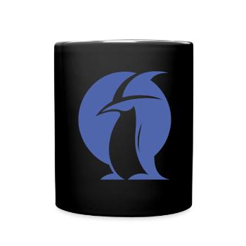 Penguin Witch Hat Silhouette Magical Creatures - Full Colour Mug - black - Front