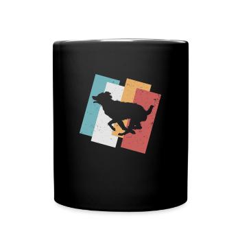 Berger australien Chien Australien rétro - Mug uni - noir - Devant
