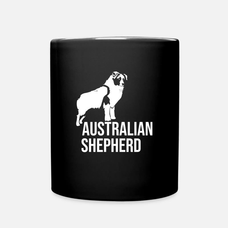 Berger australien Aussie Dog - Mug uni - noir