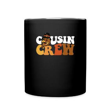 Cousin Crew Matching Family Thanksgiving Crew - Full Colour Mug - black - Front