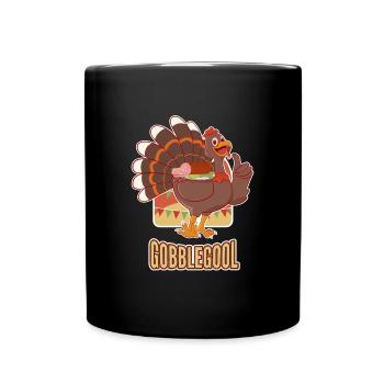 Gobblegool Dinde de Thanksgiving - Mug uni - noir - Devant