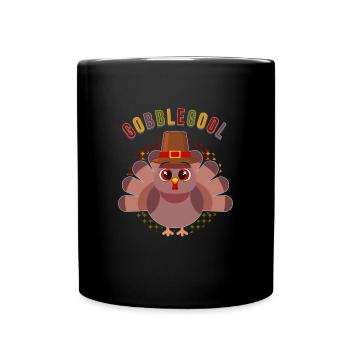 Gobblegool Dinde de Thanksgiving - Mug uni - noir - Devant