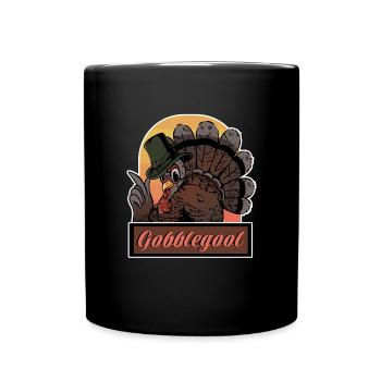 Gobblegool Dinde de Thanksgiving - Mug uni - noir - Devant