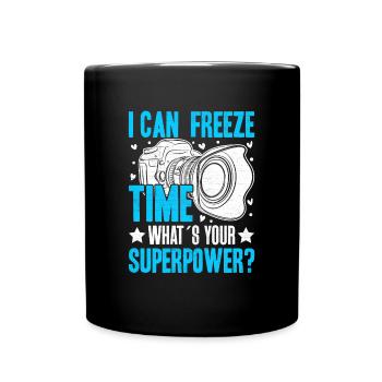 Appareil photo Freeze Time - Mug uni - noir - Devant