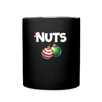 Nuts Christmas Raunchy Paire pour homme - Mug uni - noir - Devant