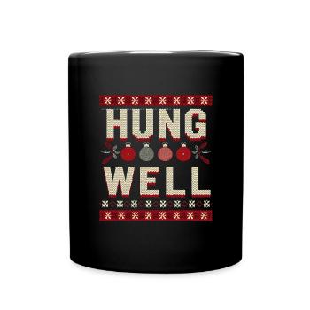 Hung Well Bas de Noël Raunchy Homme - Mug uni - noir - Devant