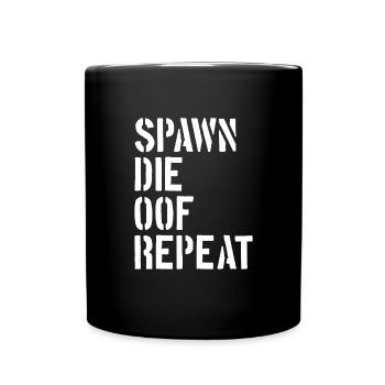 Spawn The Oof Repeat Gamer Video Game Noob - Mug uni - noir - Devant