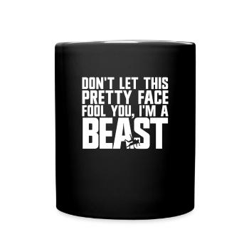 Ne vous laissez pas tromper par ce joli visage - Mug uni - noir - Devant