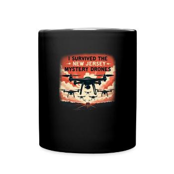 I survived the New Jersey Mystery Drones - Full Colour Mug - black - Front