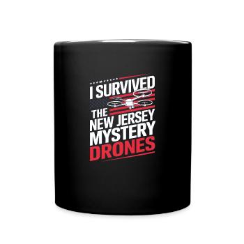 I survived the New Jersey Mystery Drones - Full Colour Mug - black - Front