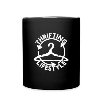 Thrift Shop Thrifting Lifestyle Love Thrifting - Full Colour Mug - black - Front