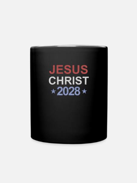 Jesus Christus 2028 Wählen Sie Jesus - Tasse einfarbig - Schwarz