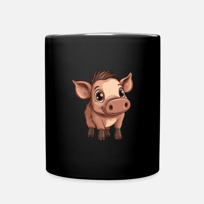 Bébé sanglier - Mug uni - noir