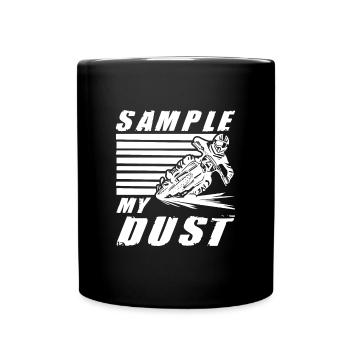 Dirtbike Rider Sample My Dust MX Motocross - Full Colour Mug - black - Front