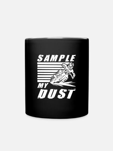 Dirtbike Rider Sample My Dust MX Motocross - Tasse einfarbig - Schwarz