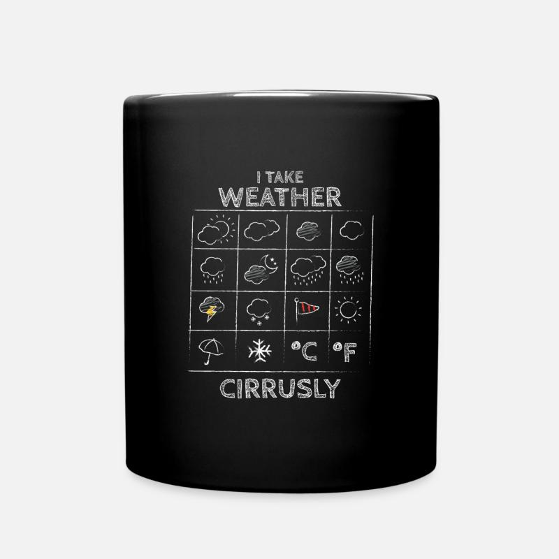Je prends météo météorologue météo ciel - Mug uni - noir