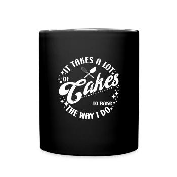 Pastry Lover Lot Cakes To Bake I Do Cute Gift - Tasse einfarbig - Schwarz - Vorne