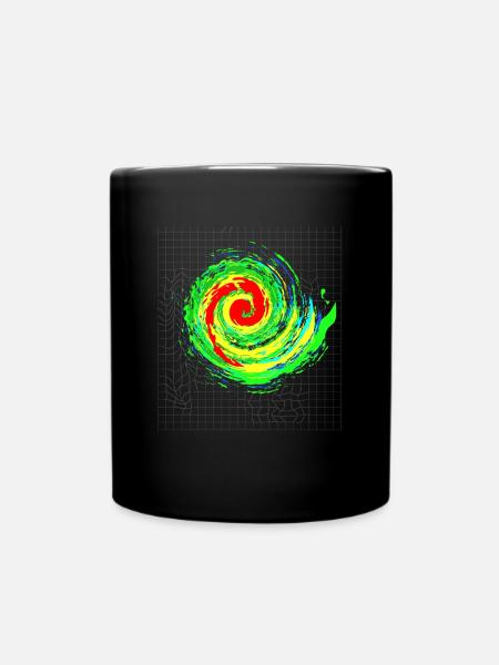 Faszinierender Sturm Tornado Wirbel - Tasse einfarbig - Schwarz