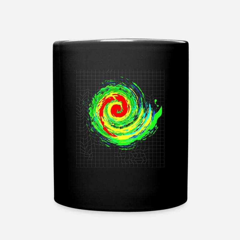 Faszinierender Sturm Tornado Wirbel - Tasse einfarbig - Schwarz