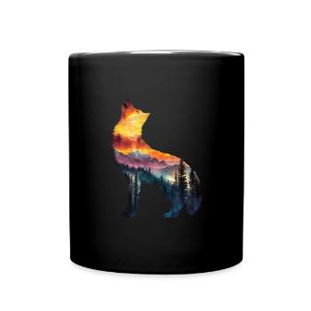 Timber wolf - Tasse einfarbig - Schwarz - Vorne