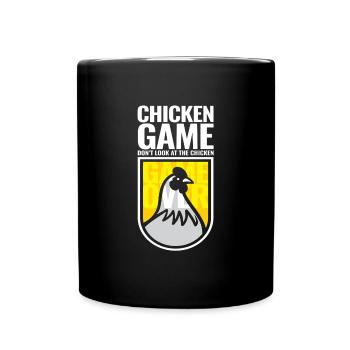 Chicken Game Don ́t Look At The Chicken - Full Colour Mug - black - Front