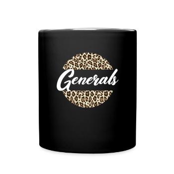 Generäle High School Maskottchen Sportmannschaft G - Tasse einfarbig - Schwarz - Vorne